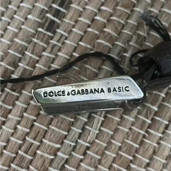 Dolce & Gabbana Brown Leather Belt with Silver Buckle - Picture 5 of 5